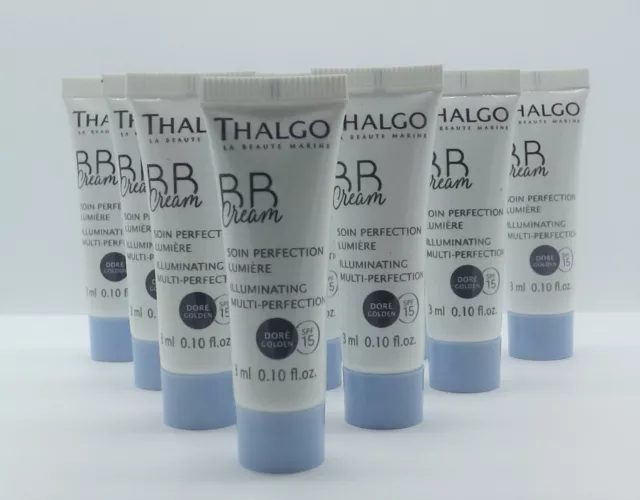 Thalgo Lot 10 échantillons Soin perfection lumière doré SPF 15 NEUF N°35