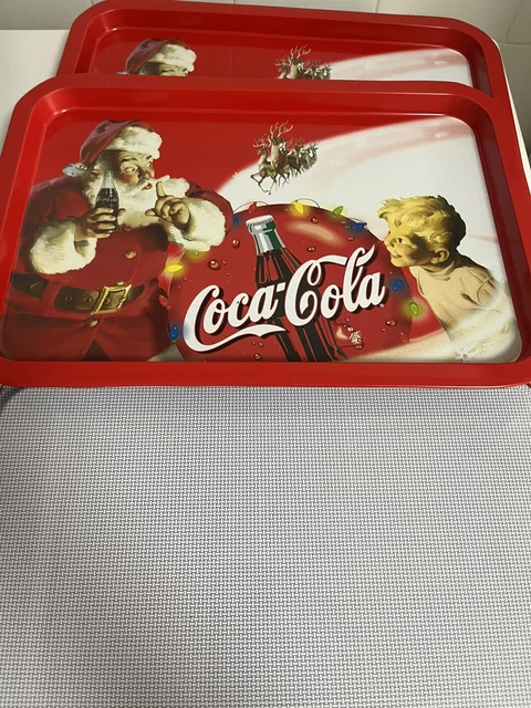 Conjunto Bandejas Clásicas Coca Cola Y Codorniú Metal Original Genuino
