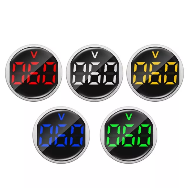 Gauge Round Panel Voltmeter Monitor Power Voltage Tester Meter Volt Tester