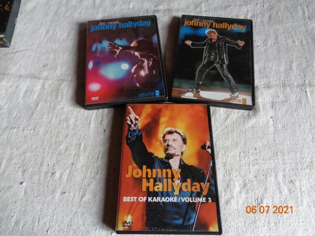 Johnny Hallyday  Dvd Best Of  Karaoké  N° 1-2-3-