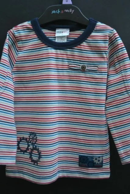 Jack & Milly designer baby boy Sz 2 top BNWT new Winter Spring t-shirt tee