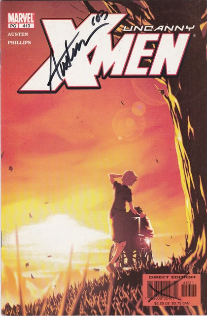Uncanny X-Men #413, Vol.1, Marvel Comics, High Grade,Signed by Chuck Austen
