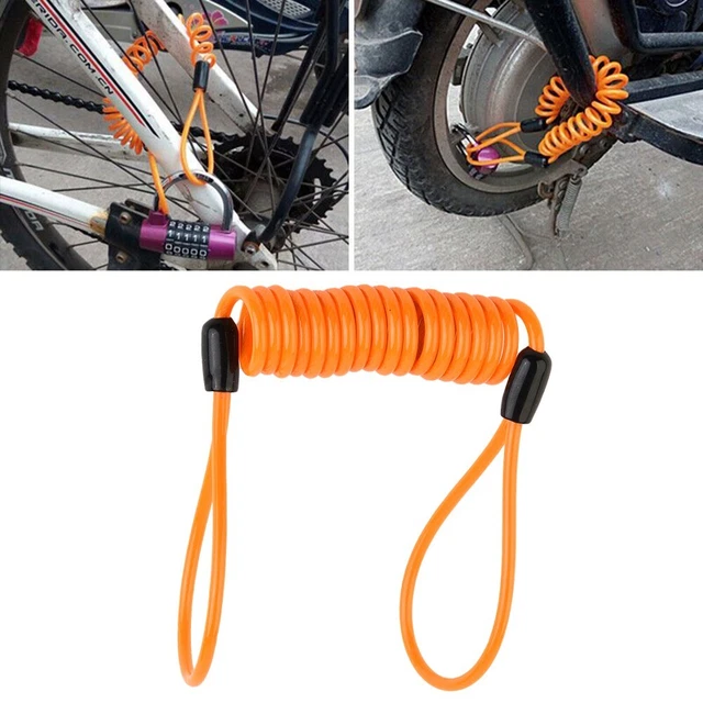 Cavo di promemoria blocco disco freno flessibile per sicurezza moto e scooter