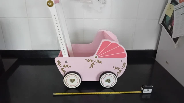 LITTLE TOWN Wooden Childs Pram 20.00 PicClick UK