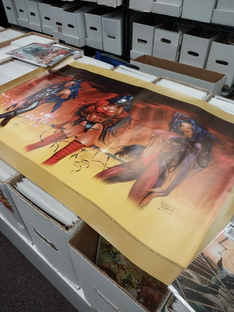 1995 Shi Cyblade Tempest 35”x22” Cardstock Poster Print Silvestri Tucci Top Cow