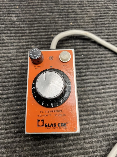 Used GLAS-COL PL-312 Minitrol Temperature Control - 1500 W  115 V-