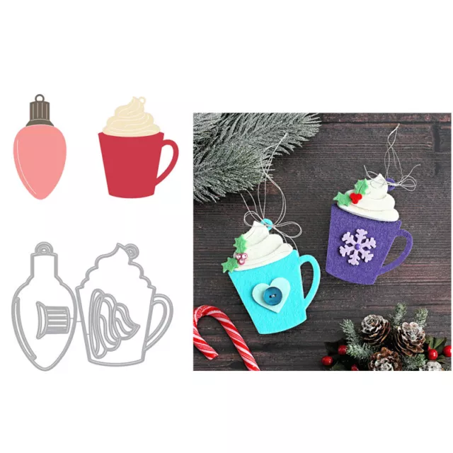 Mug Lamp Metal Cutting Dies Cuts Stencils DIY Scrapbooking Embossing Card Crafts