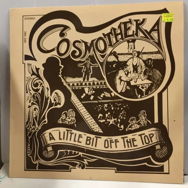 1974 Record by folk Duo Cosmotheka A Little Bit Off The Top. Near Mint Condition