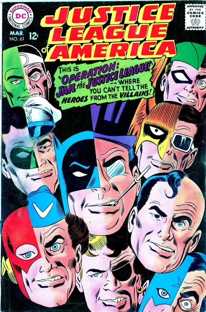 Justice League Of America #61 -- Lex Luthor, Penguin, Dr Light-No Reserve!