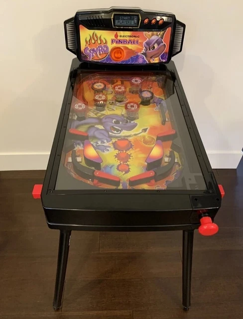 Spyro the Dragon Electronic Pinball Machine Digital LCD Counter Legs In Box