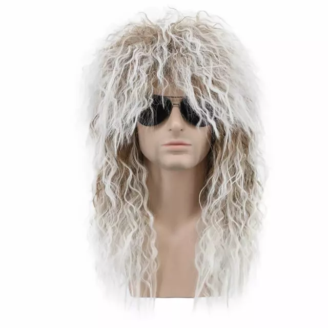 Curly Wigs Funky 70S 80S Disco Retro Curly Men Ladies Fancy Dress Rocker Wig New