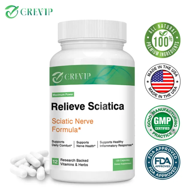 Relieve Sciatica - Nervous System Health - R-Alpha Lipoic Acid, Benfotiamine