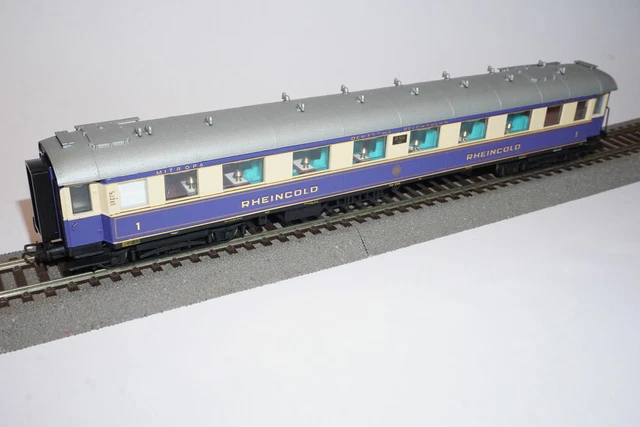 Coffret Liliput L382003 - Voiture Restaurant Rheingold + Fourgon, époque II, HO 1/87