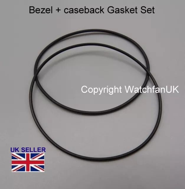 BEZEL + CASEBACK Gasket Set For Seiko 7N36-7A00 5H26-7A10 7N36-7A09 £  - PicClick UK