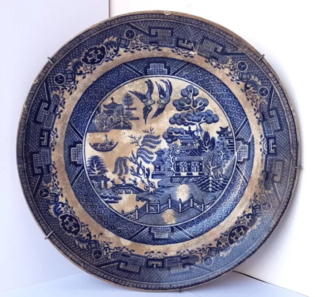 Arte Asiatica Ceramica Piatto/Piastra da Muro, Cina, Um 1880 L652