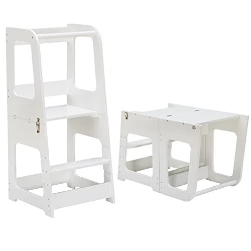 ® Learning Tower: Transformable Robust Wood Kitchen Helper for Toddlers,
