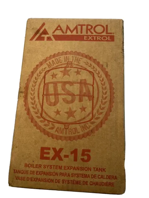 Amtrol Extrol EX-15 EX15 Boiler Expansion Tank 2.0 Gallon Volume #101-1
