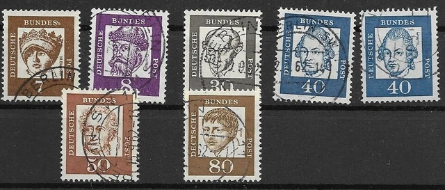 Bund BRD Lot Bedeutende Deutsche mit Berlin Stempel