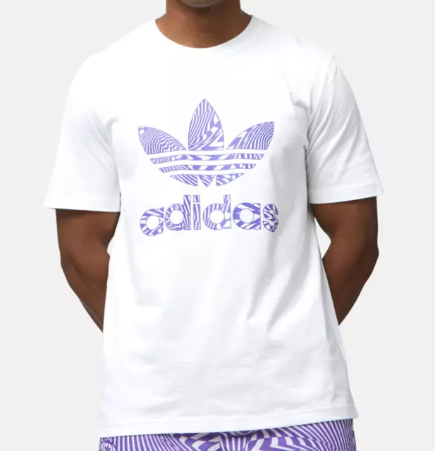 New Mens Adidas Originals Rekive Trefoil Tee Shirt ~Size Medium  Hr8591