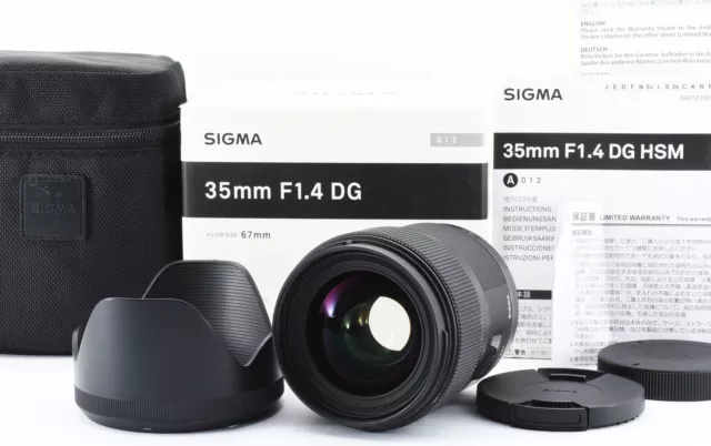 SIGMA Art 35mm F/1.4 DG HSM for Canon EF mount [Near Mint] #2990A