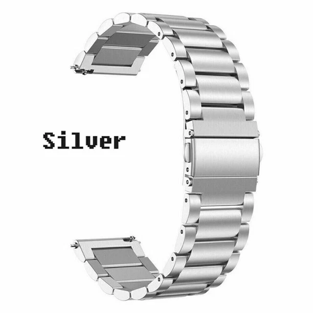 20 22mm Silicone/Metal/Leather Wrist Watch Band Strap For Samsung/Huawei/Garmin