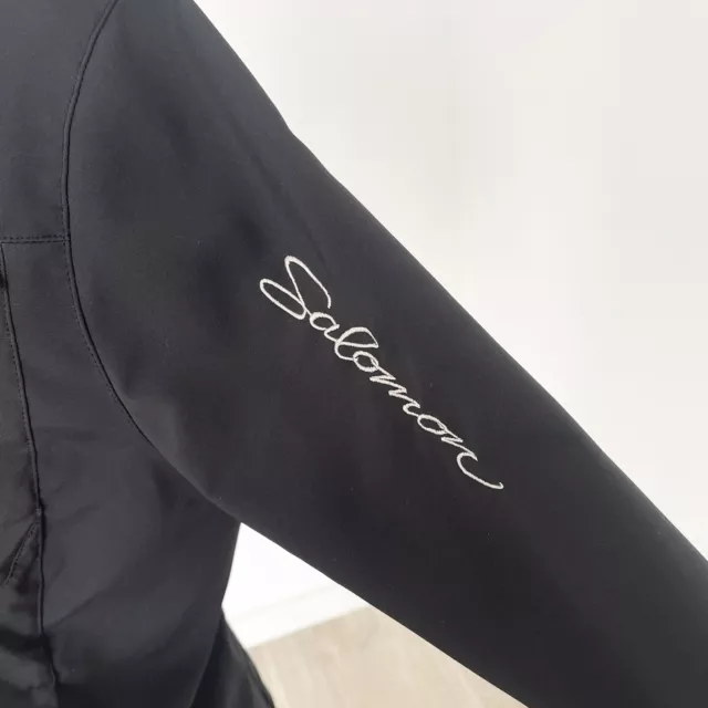 Salomon Black Outdoor Softshell Full Zip Jacket Size M 3
