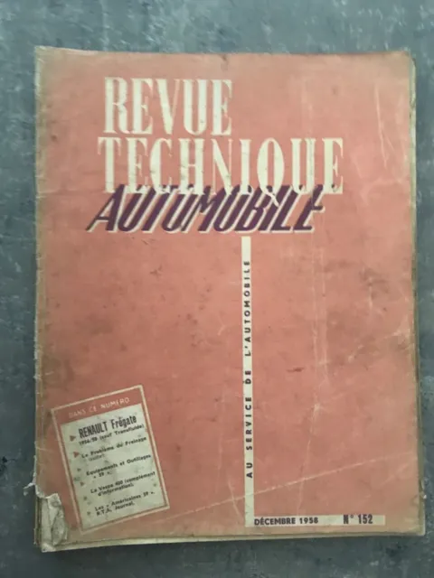 revue technique RTA renault fregate 1956/58