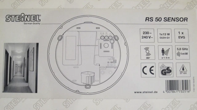 Steinel RS 50 Sensor Leuchte mit Bewegungsmelder
