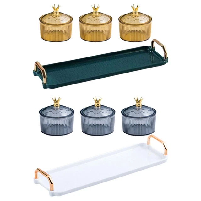 Assiette De Service Rectangulaire Anse : Plateau À Sushis En Acier Inoxydable Plateau Barbecue