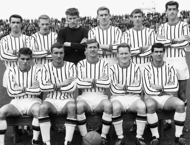 Dunfermline football team pose for a group photograph 1965 The- 1965 Old Photo