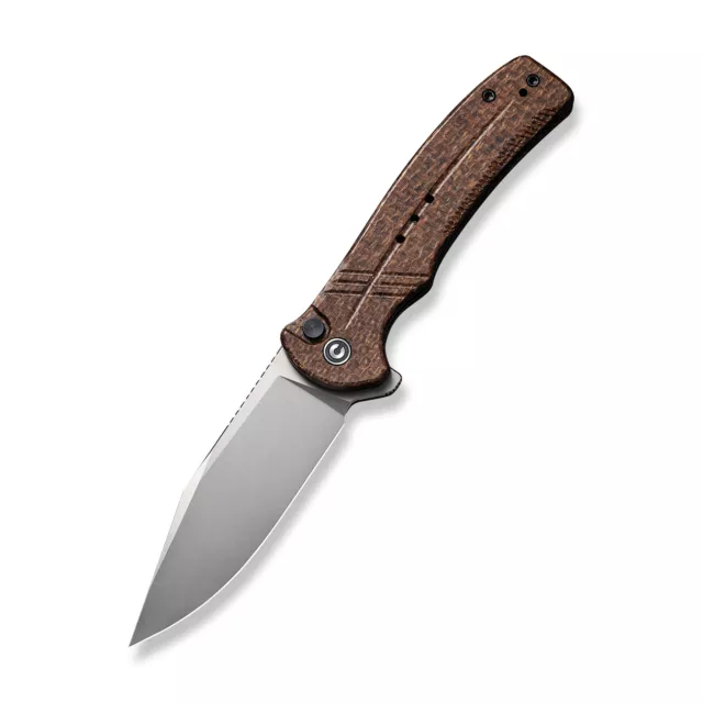 Civivi Cogent Folding Knife Brown Micarta Handle 14C28N Clip Point C20038D-6