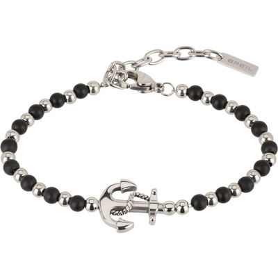Breil BRACCIALE BREIL Uomo B FENCE ACCIAIO Nero Rosa Sfere In Shungite TJ2779 TJ2780 