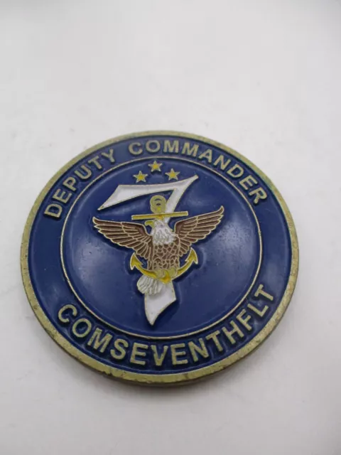 US NAVY 7TH Fleet Deputy Commander RDML Robin M Waters Challenge Coin
