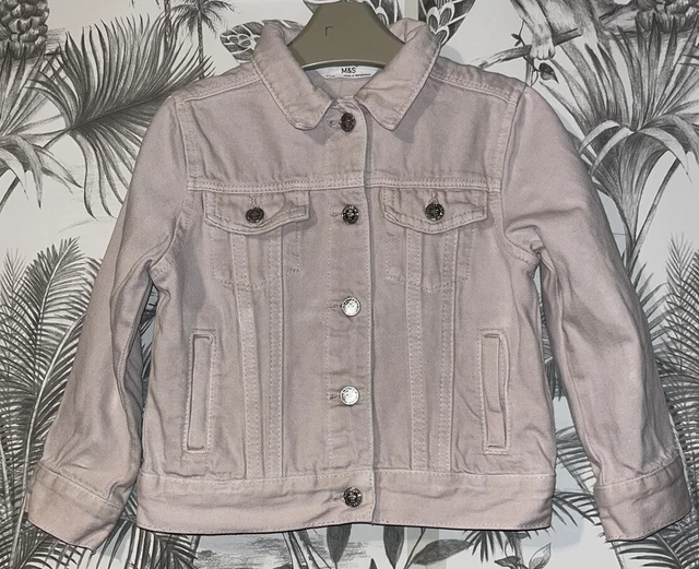 Girls Age 3-4 Years - M&S Pink Denim Jacket