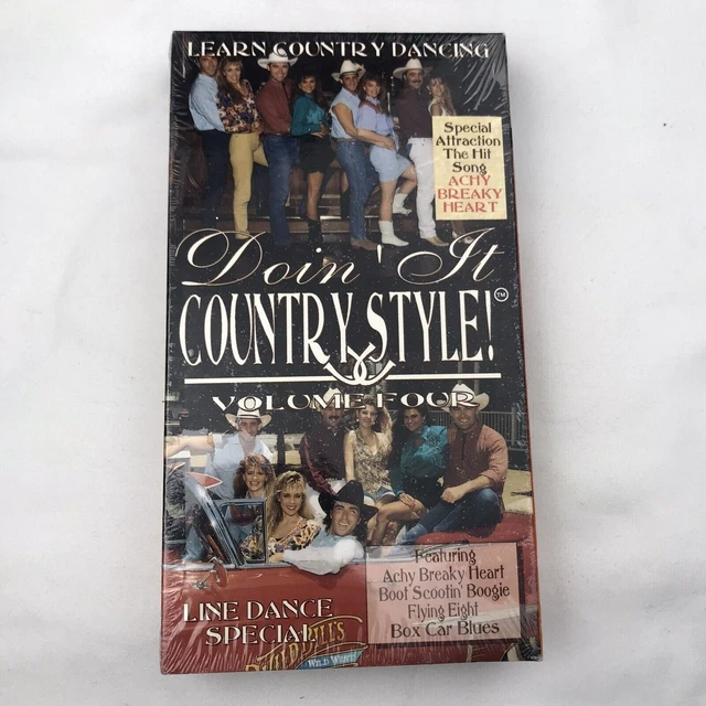 DOIN IT COUNTRY Style Sealed VHS Line Dancing Country Music Volume 4 ...