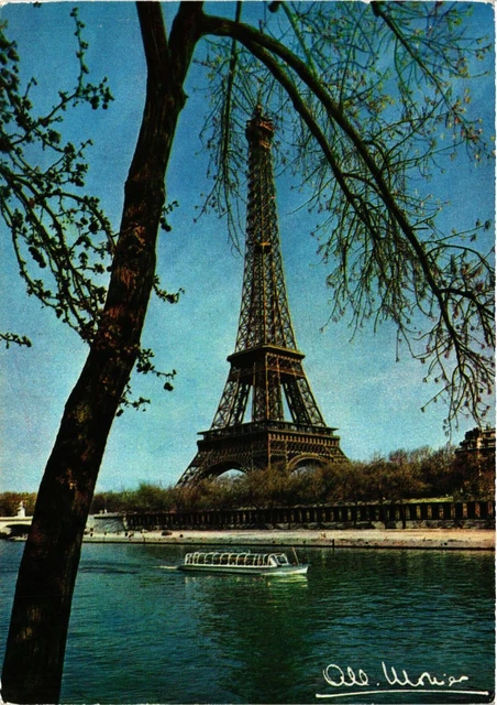 CPA MONIER ALBERT-Paris-La Tour Eiffel-Vedette sur la Seine (331765)