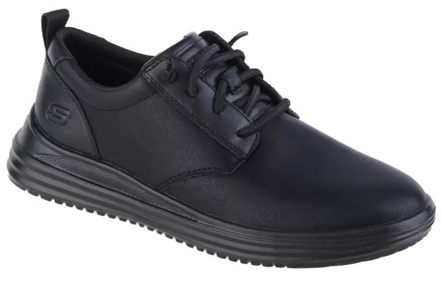 Halbschuhe Herren, Skechers Proven-Mursett, Schwarz