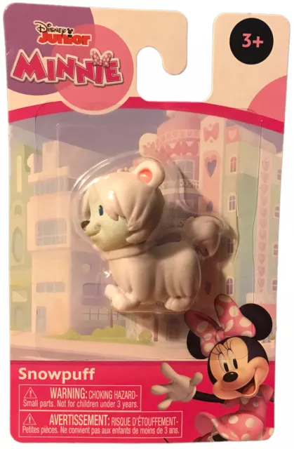 Disney Junior Minnie Mouse Pet Snowpuff Collectible Mini Figure Toy Cake Topper