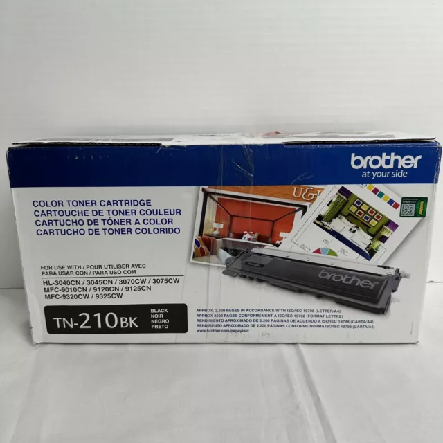 Brother TN210 TN210BK Black Toner Cartridge Sealed
