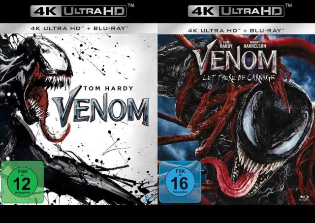 Venom 1 + 2 - Let There Be Carnage - MARVEL - 4K Ultra HD + Blu-ray # UHD+BD-NEU