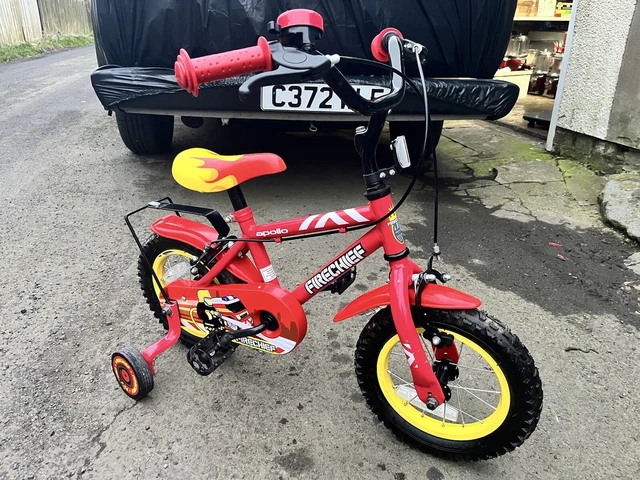 Halfords fire engine 2025 bike