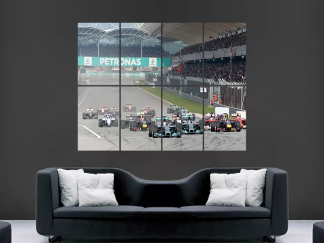 Formula One Motor Racing F1 Poster Art Picture Print Large Huge