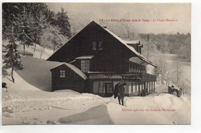 BALLON D ' ALSACE - Vosges CP 88 - le chalet Bonaparte sous la neige