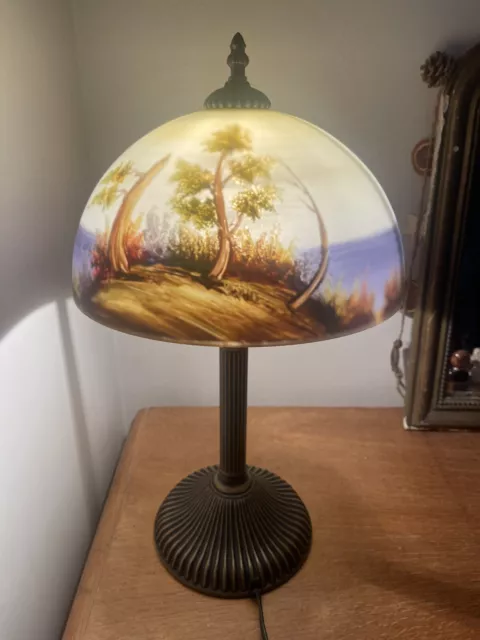 lampe art déco pâte de verre