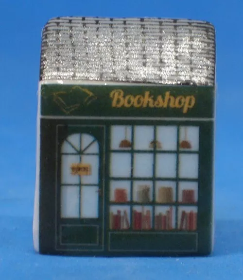 Birchcroft Miniature House Shaped Thimble -- Bookshop
