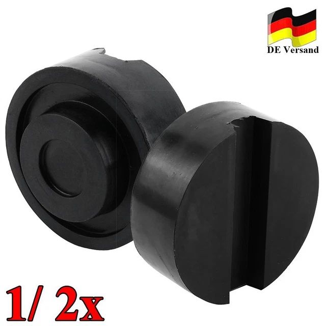 1 - 2x Wagenheber Gummiauflage universal Reifenwechsel Gummiblock Werkstatt DE