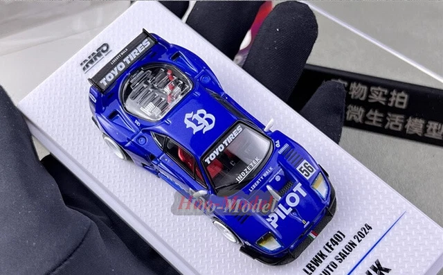 Modellino LBWK F40 #56 Blu Tokyo Auto Salon 2024 - Inno Models 1/64