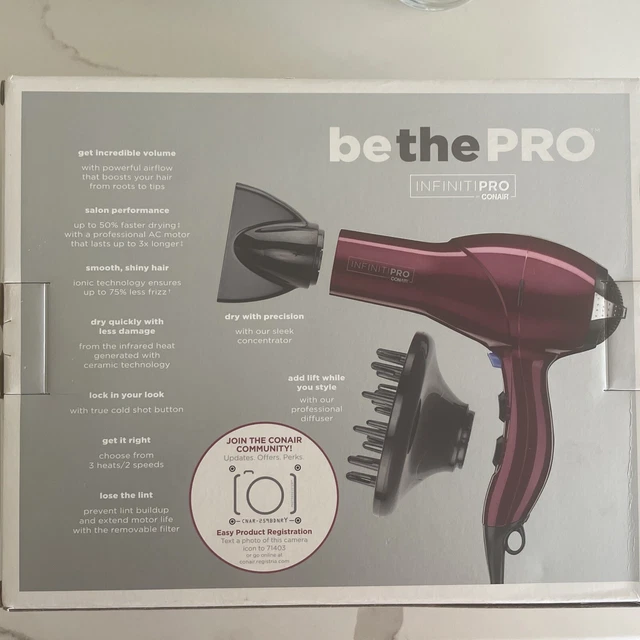 Conair 259BNPY Infiniti Pro Infiniti Pro Hair Dryer 1875W - Red