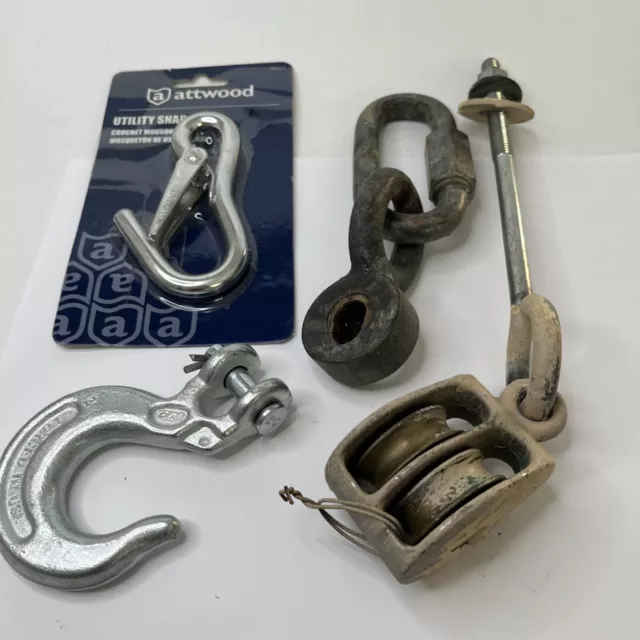 Mixed lot Hardware Hooks Pulley