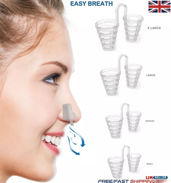 Anti Snoring Nasal Dilator Stop Snore Nose Clip Easy Sleep Breathe Silicone Aid